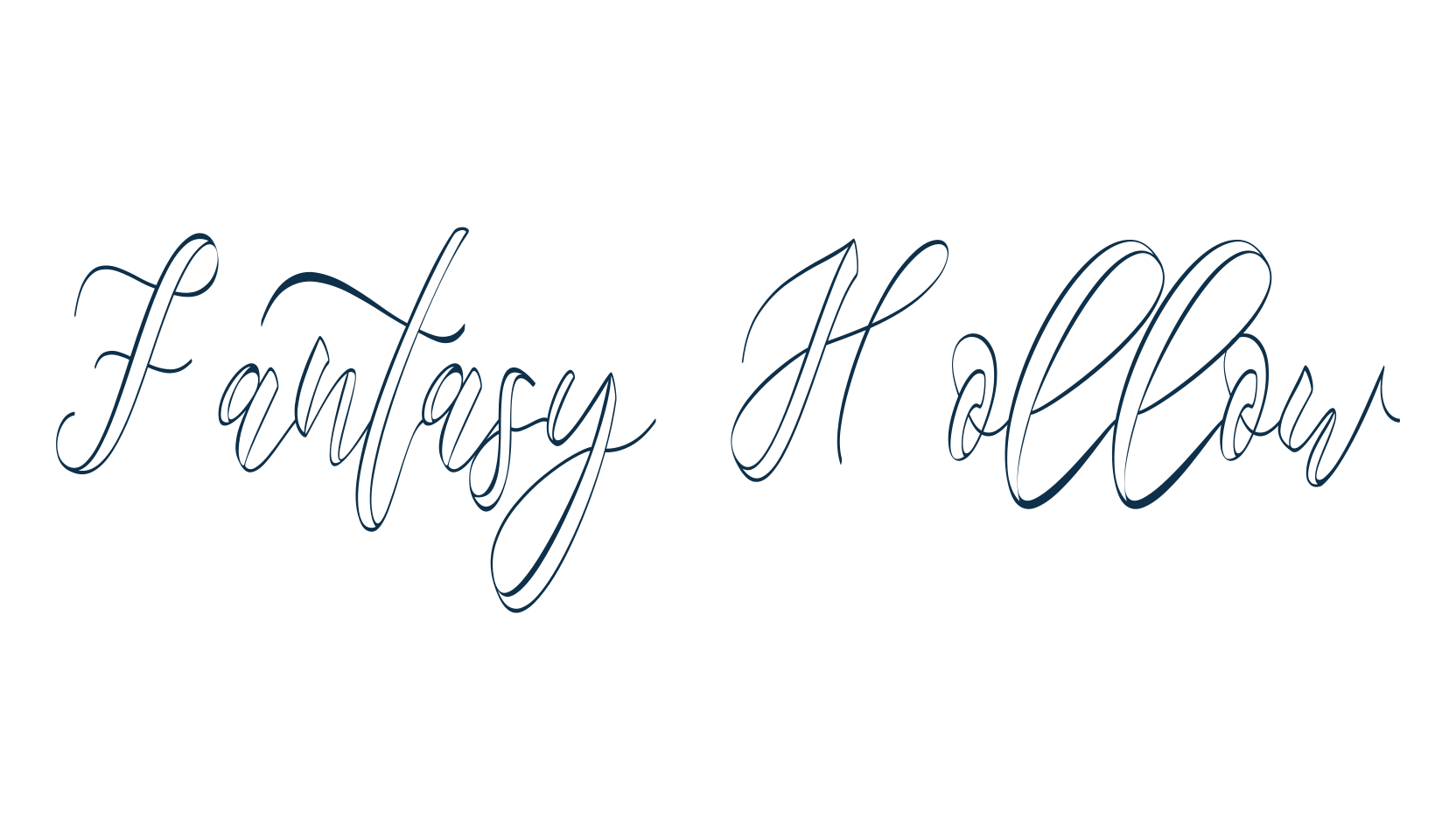 Fantasy Hollow, fancy decorative font preview