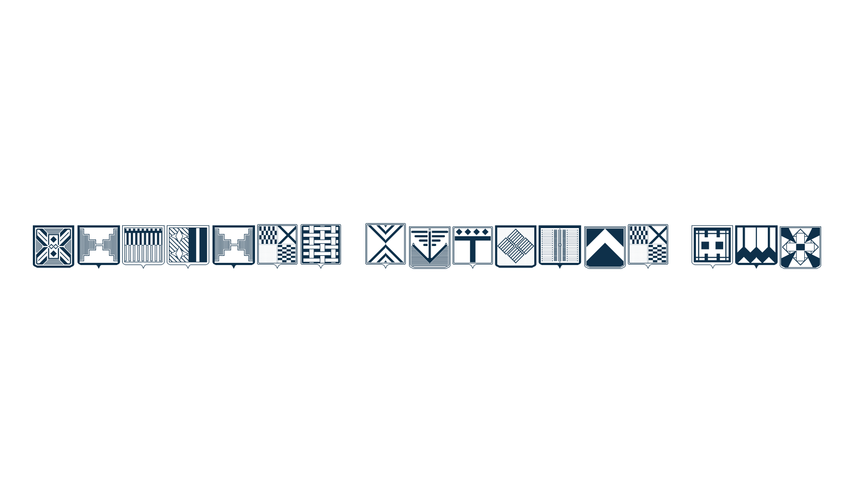 Fantasy Shields Two, fancy decorative font preview