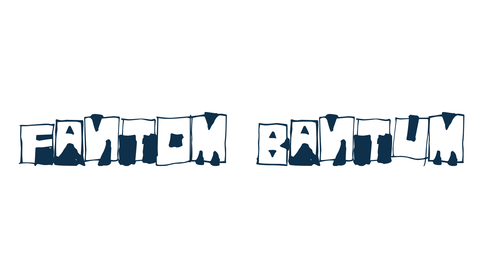 Fantom Bantum, fancy cartoon decorative font preview