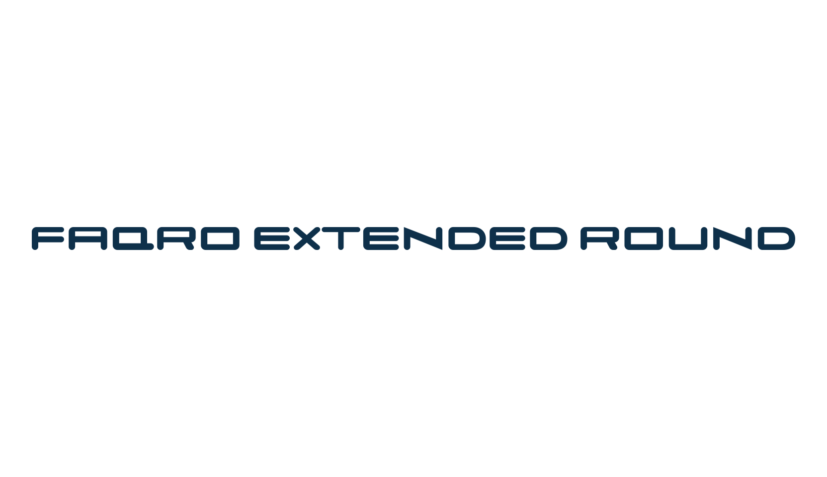 Faqro Extended Round, techno sci-fi font preview