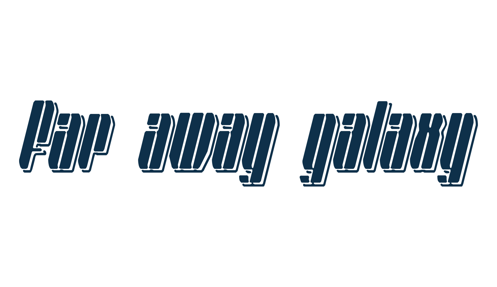 Far Away Galaxy, techno sci-fi font preview