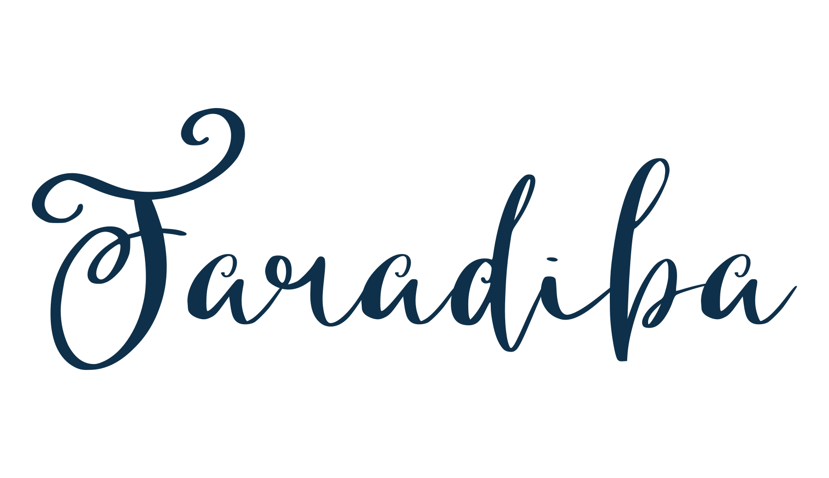 Faradiba, calligraphy font preview