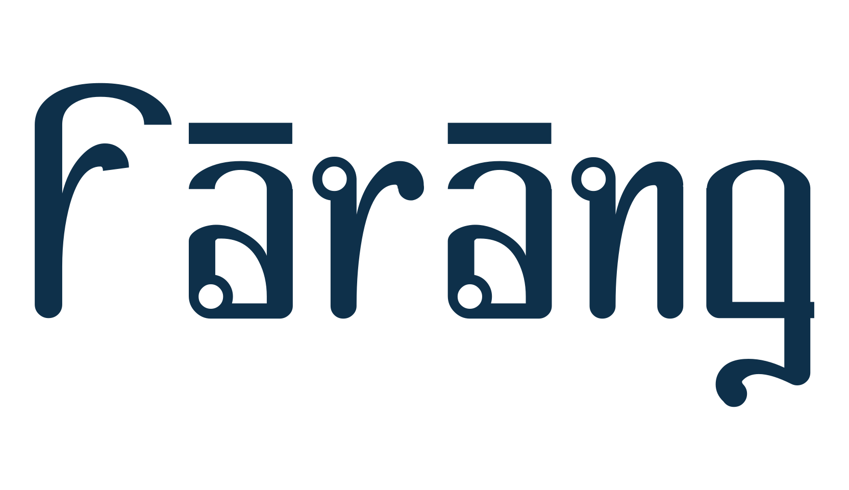 Farang, various font preview
