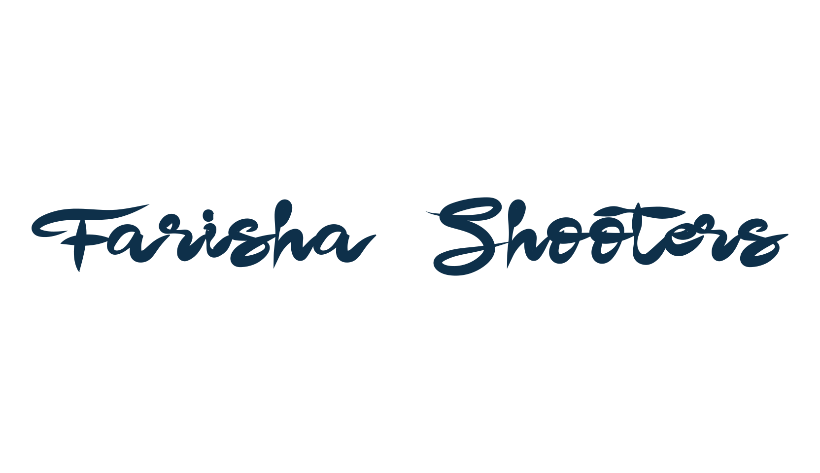 Farisha Shooters, display market font preview