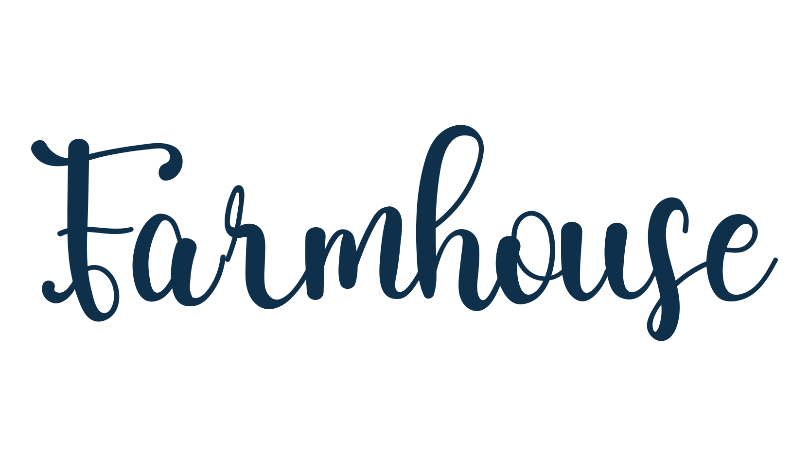 Farmhouse (farmhouse-15), calligraphy font preview