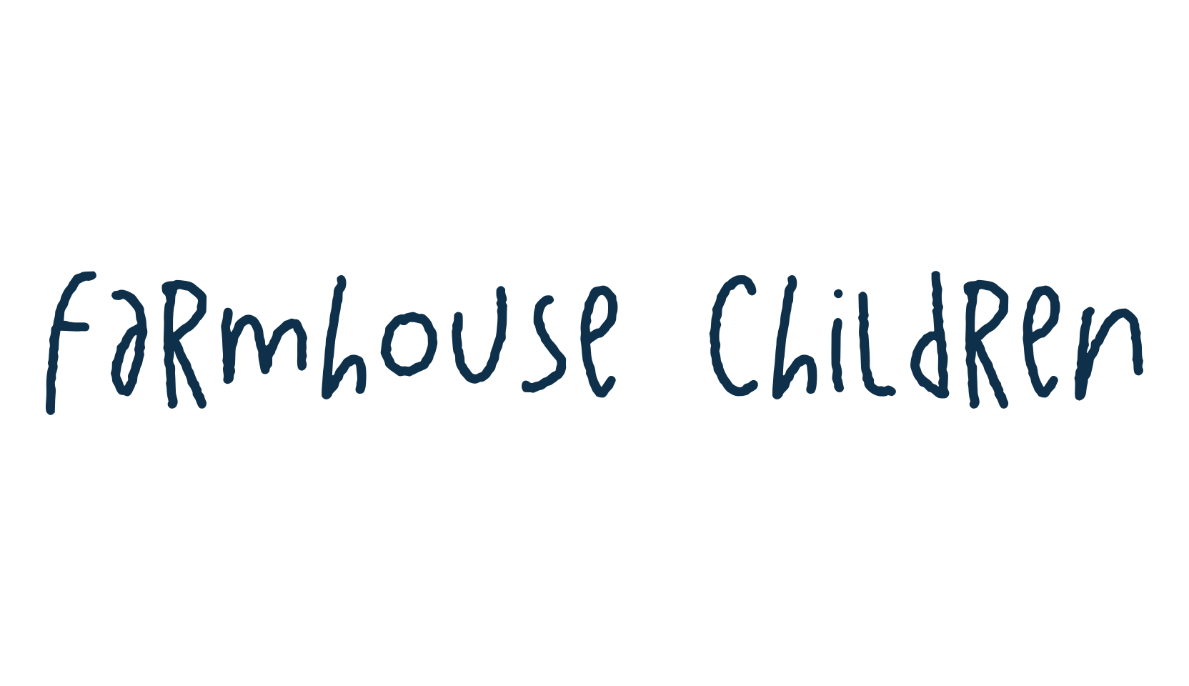 Farmhouse Children, script handwritten fancy decorative calligraphy font preview