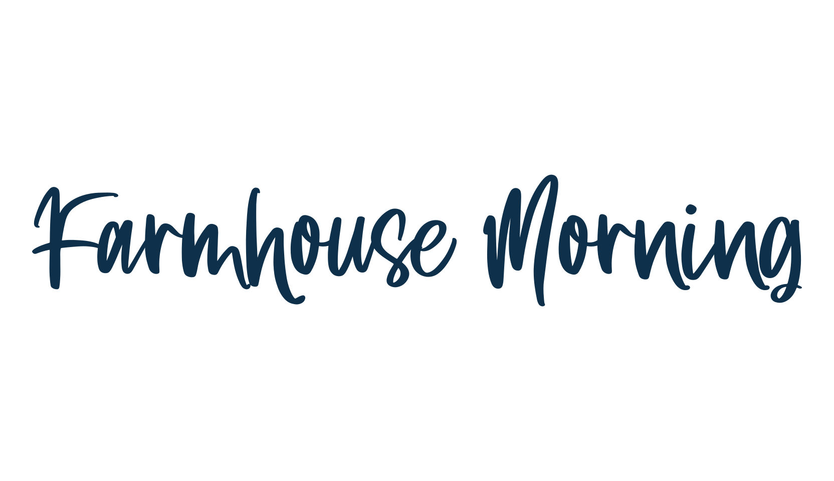 Farmhouse Morning, display market font preview