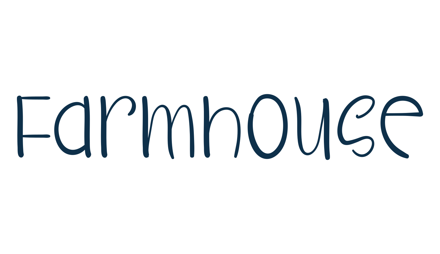 Farmhouse (farmhouse), various font preview