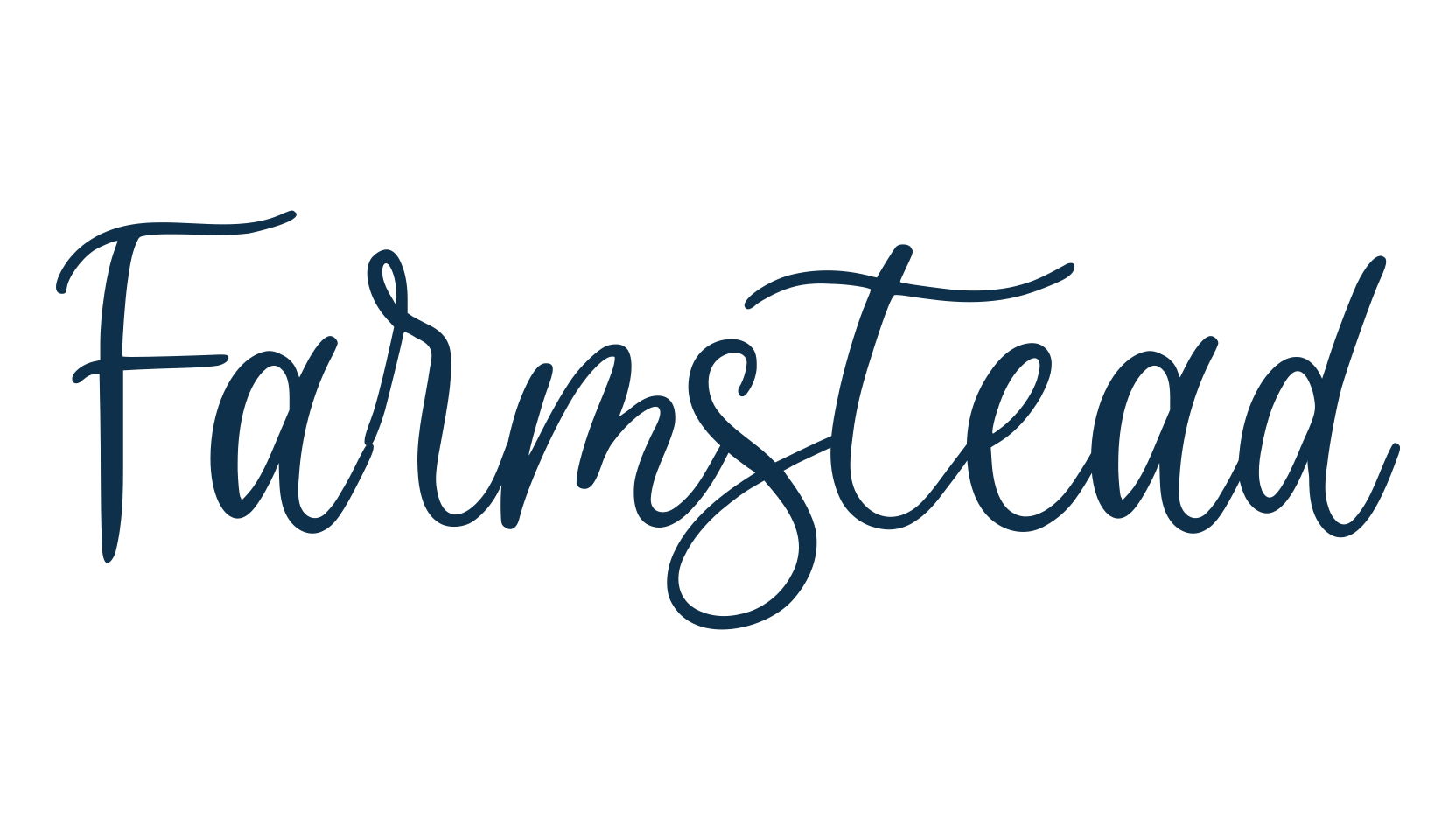 Farmstead, script calligraphy fancy decorative font preview