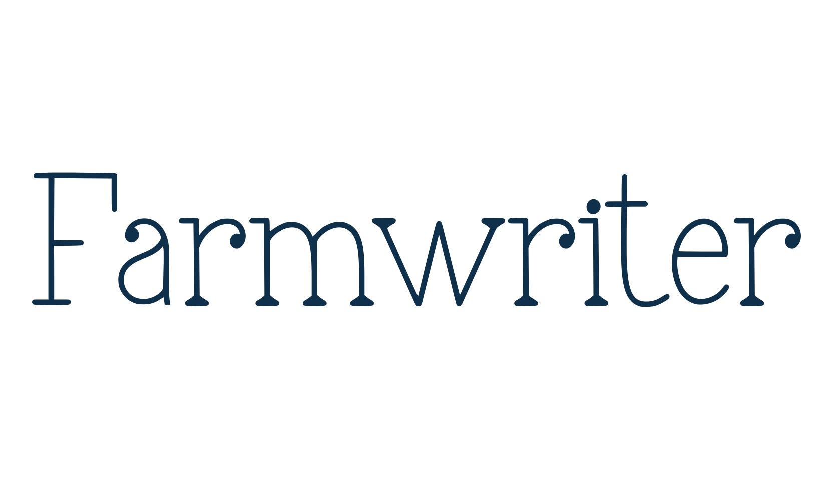 Farmwriter, fancy various decorative font preview