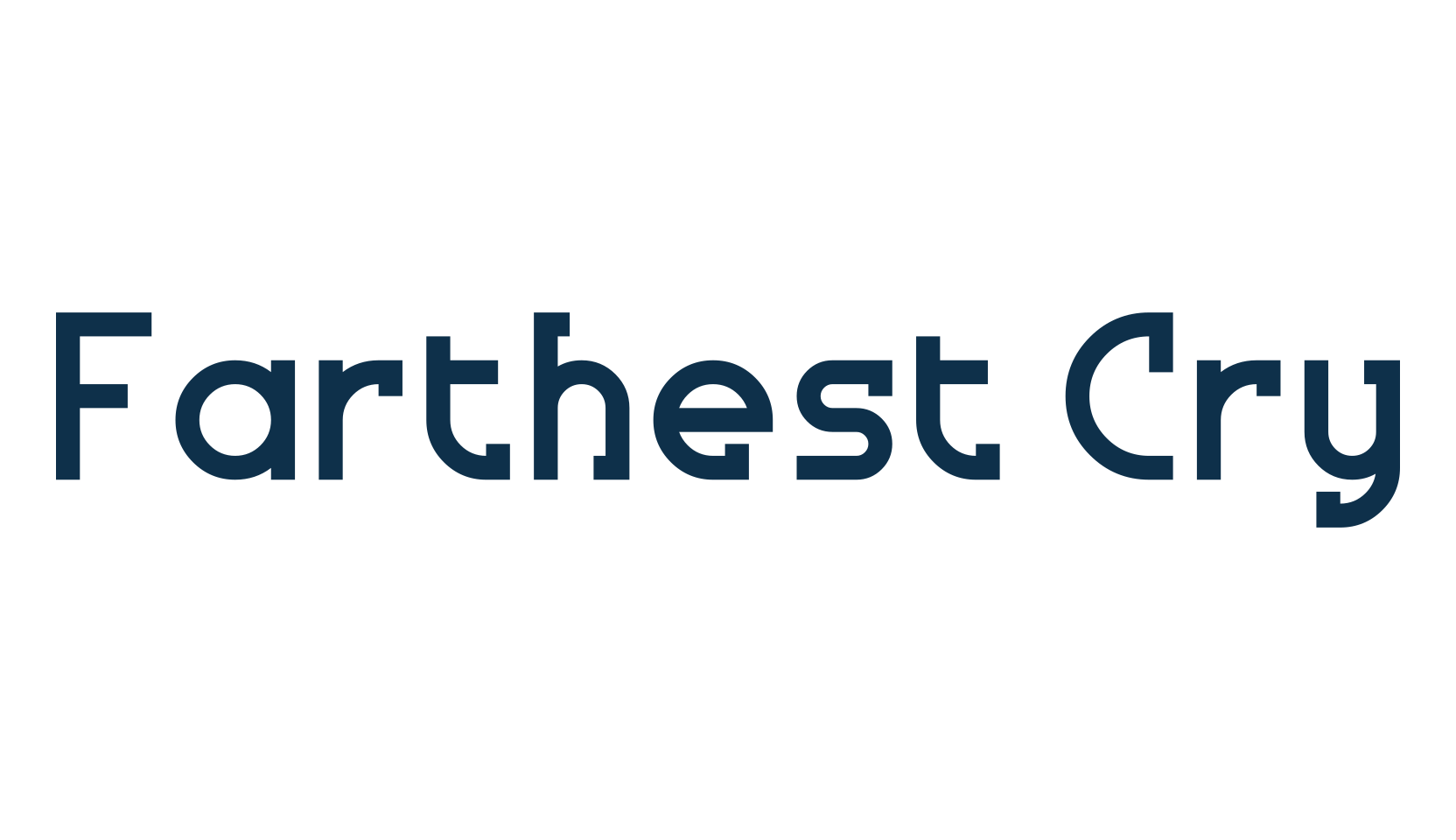 Farthest Cry, basic sans serif font preview