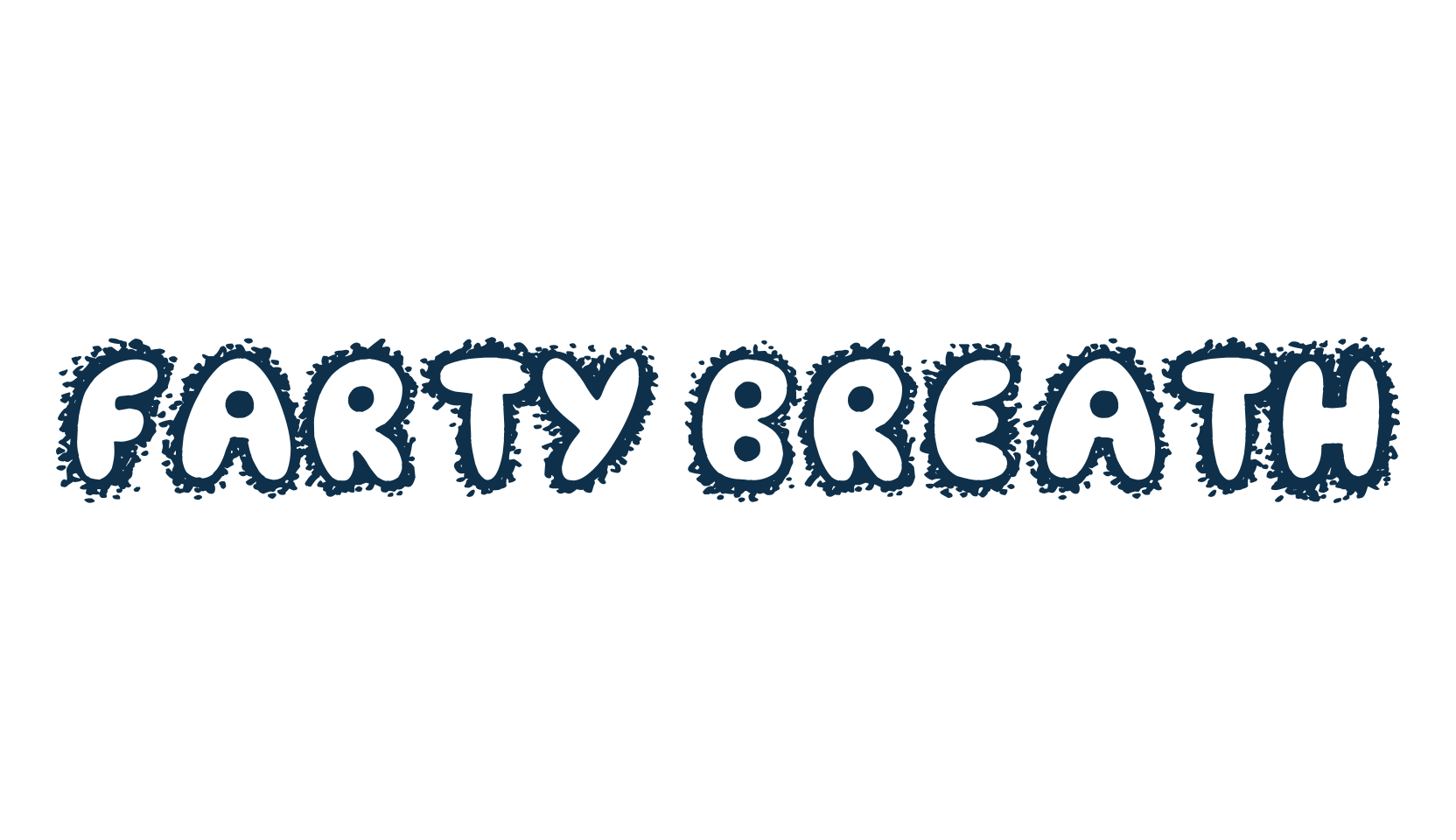 Farty Breath, cartoon font preview