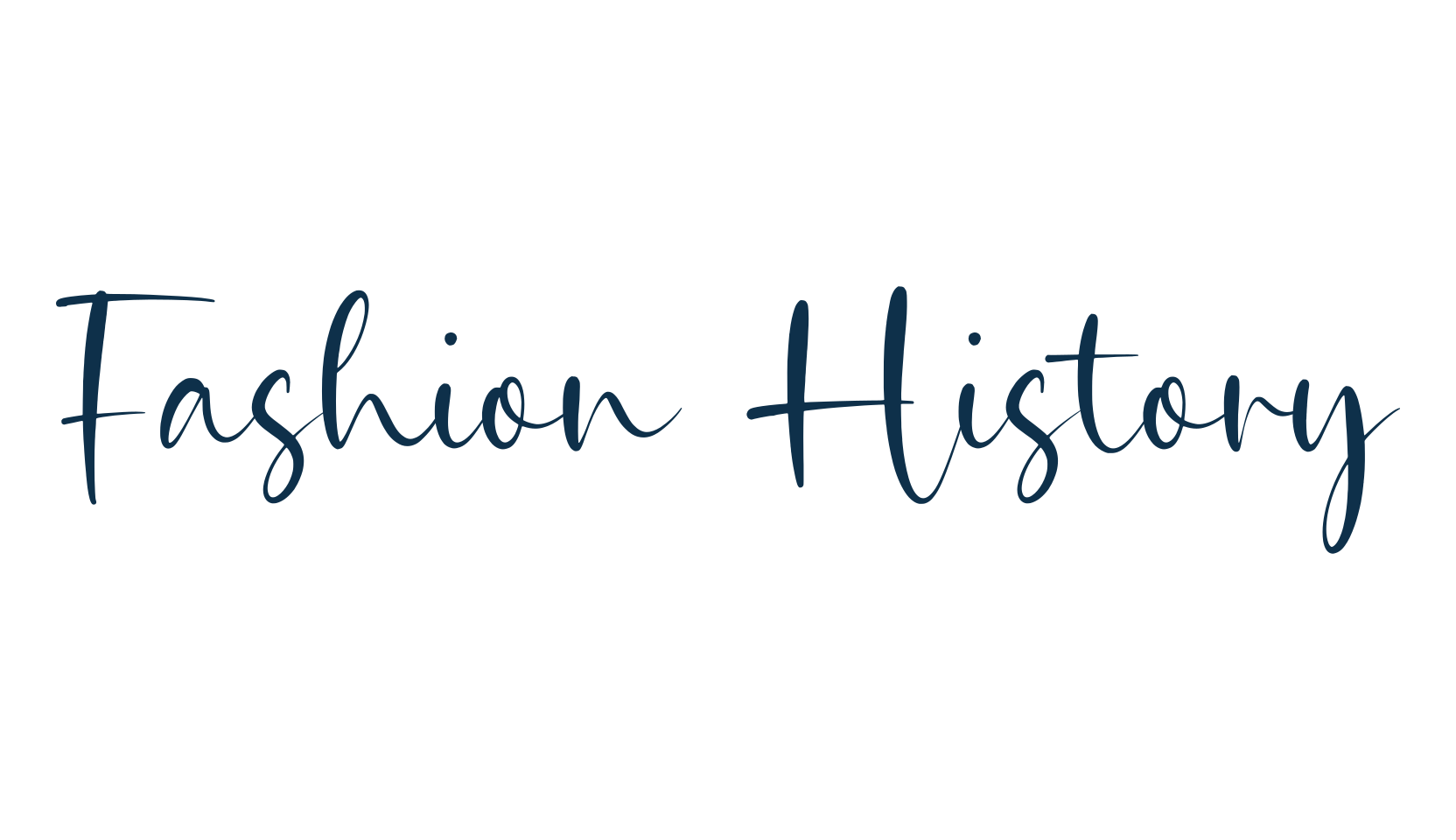 Fashion History, script handwritten fancy decorative calligraphy font preview