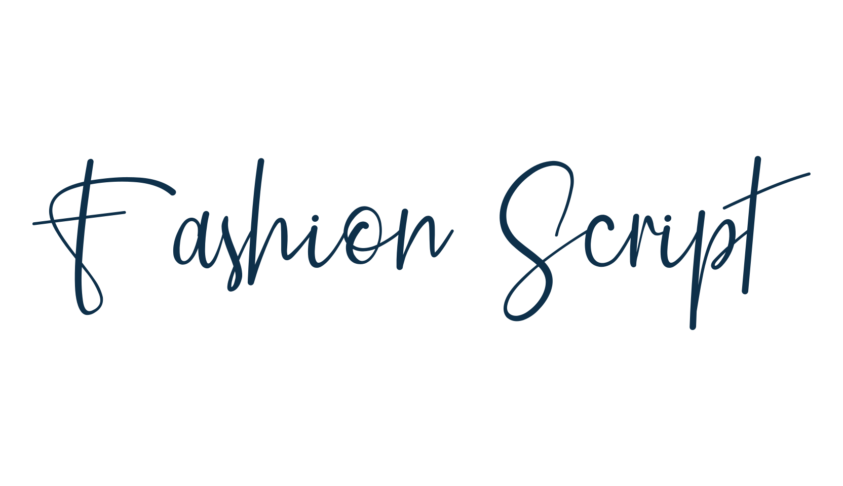 Fashion Script, handwriting font preview