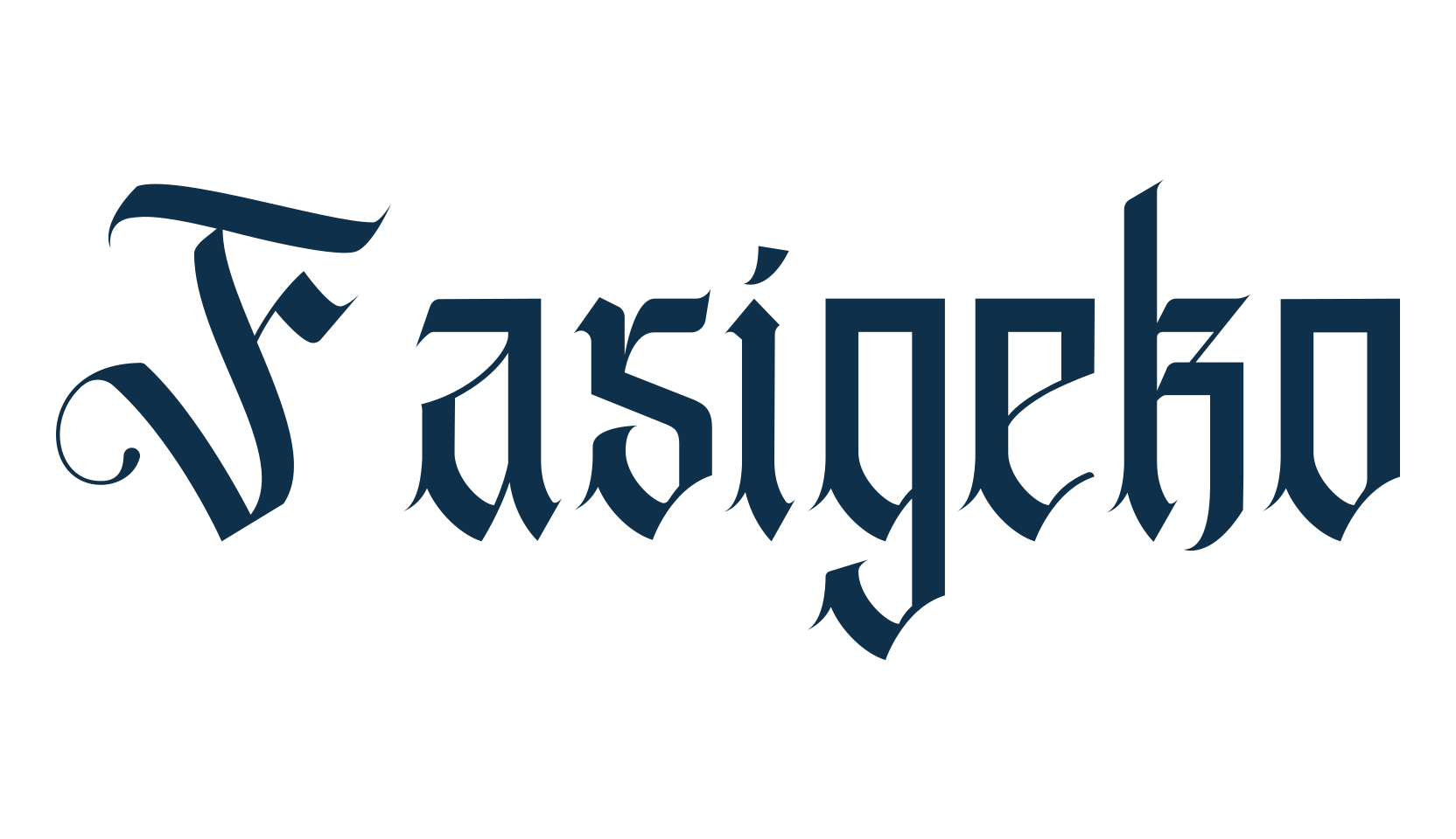 Fasigeko, gothic medieval font preview