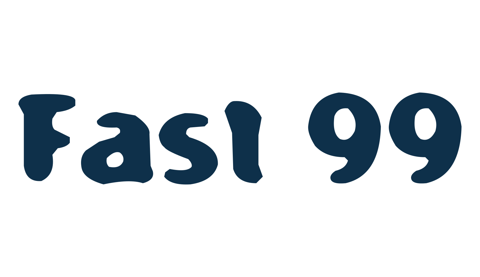 Fast 99, eroded font preview