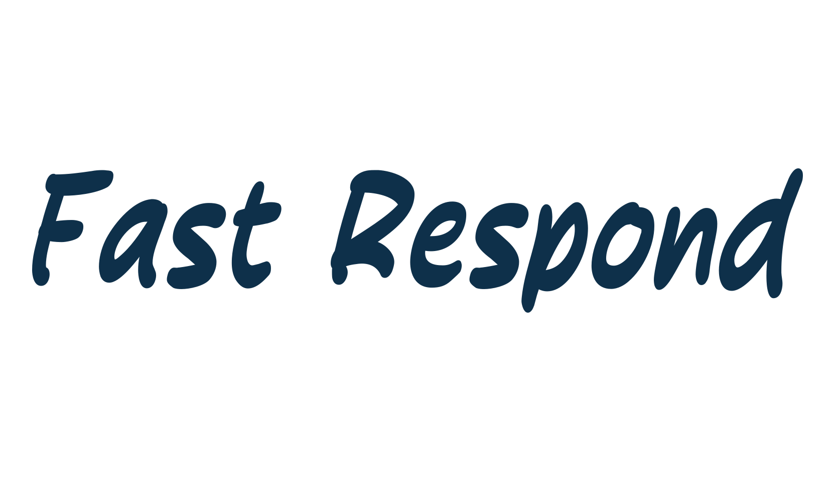 Fast Respond, handwriting font preview