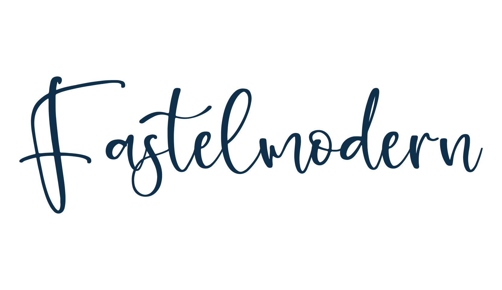 Fastelmodern, script handwritten fancy decorative calligraphy font preview