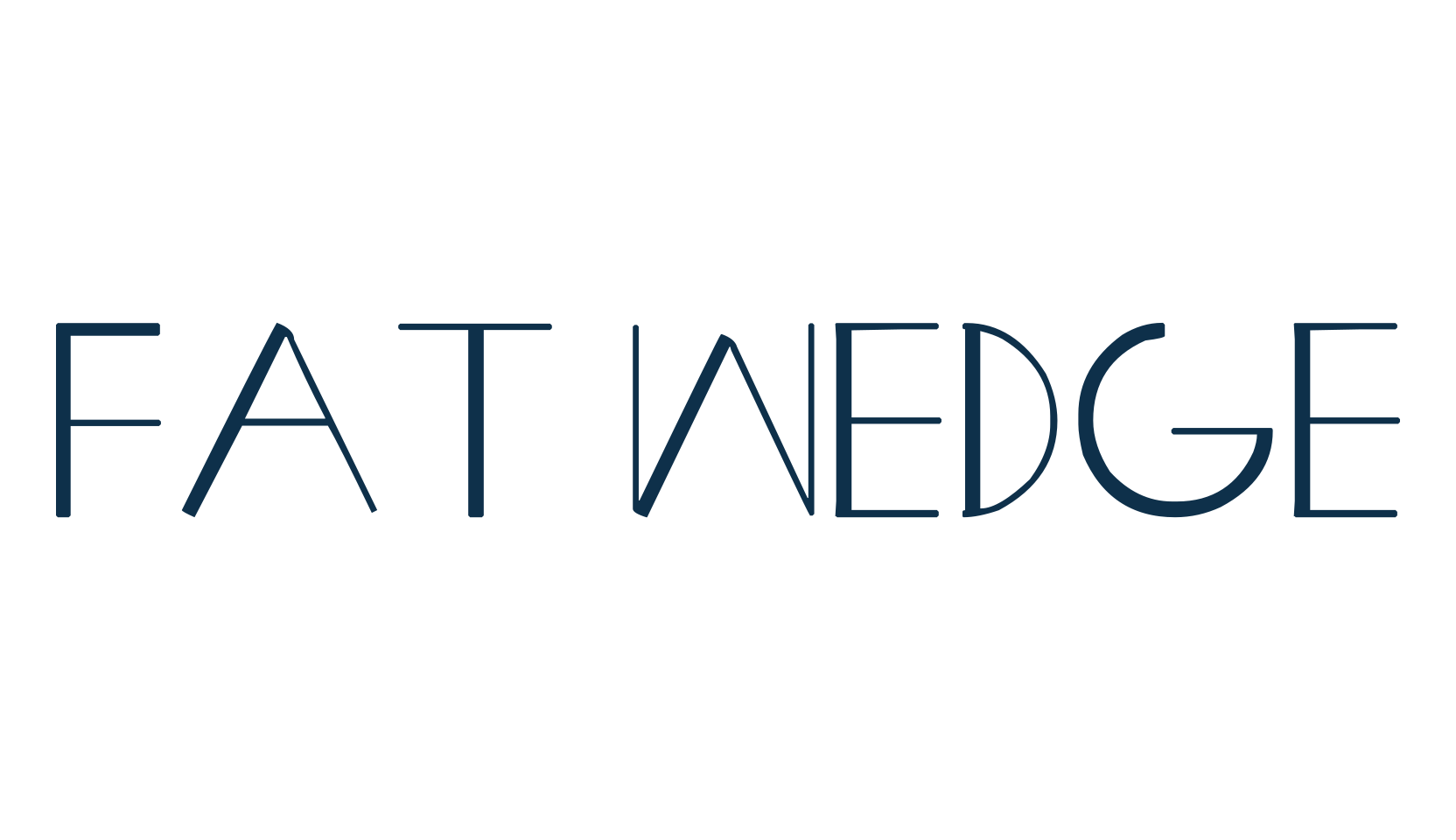 Fat Wedge, retro font preview