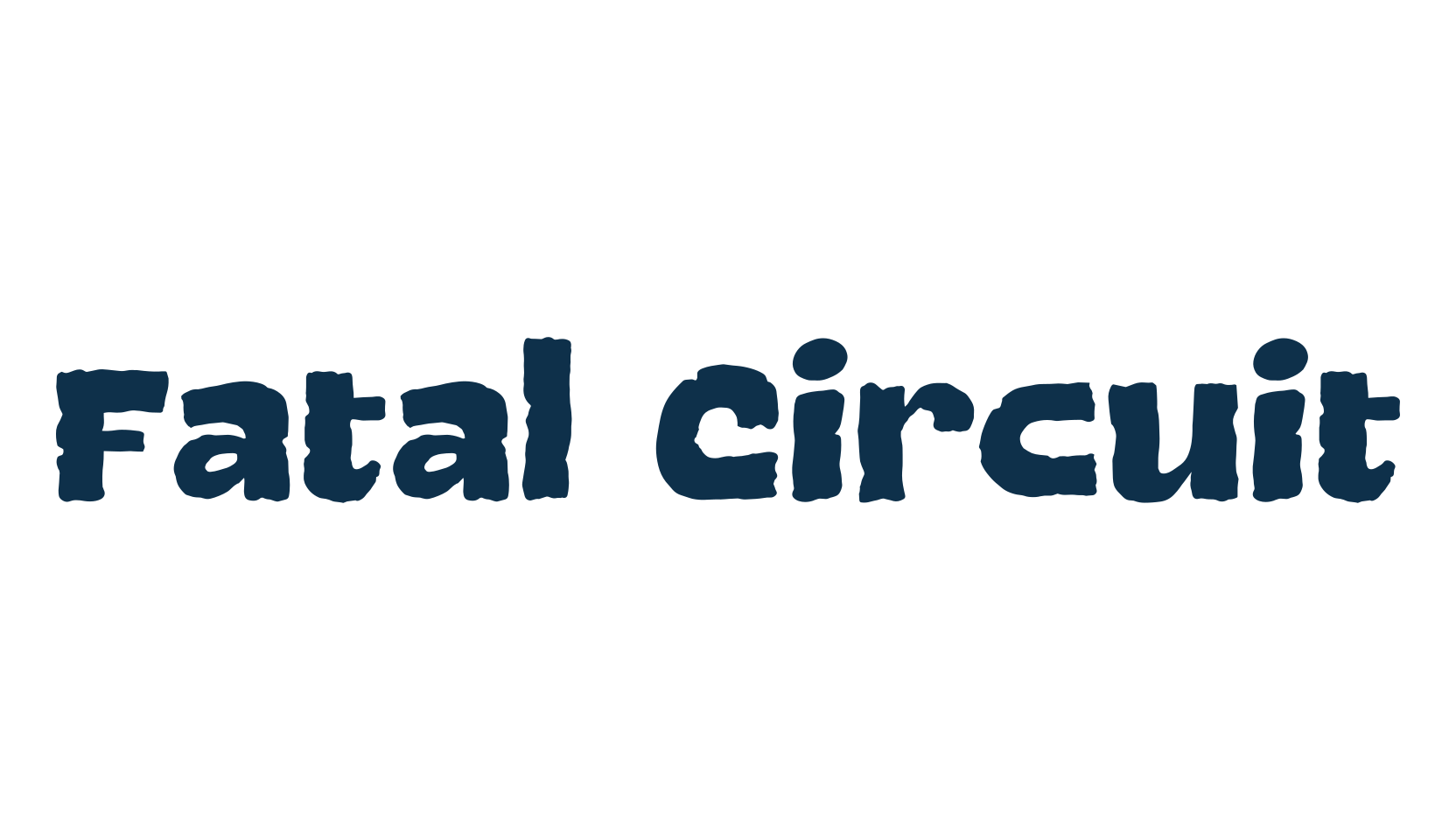 Fatal Circuit, fancy eroded decorative font preview