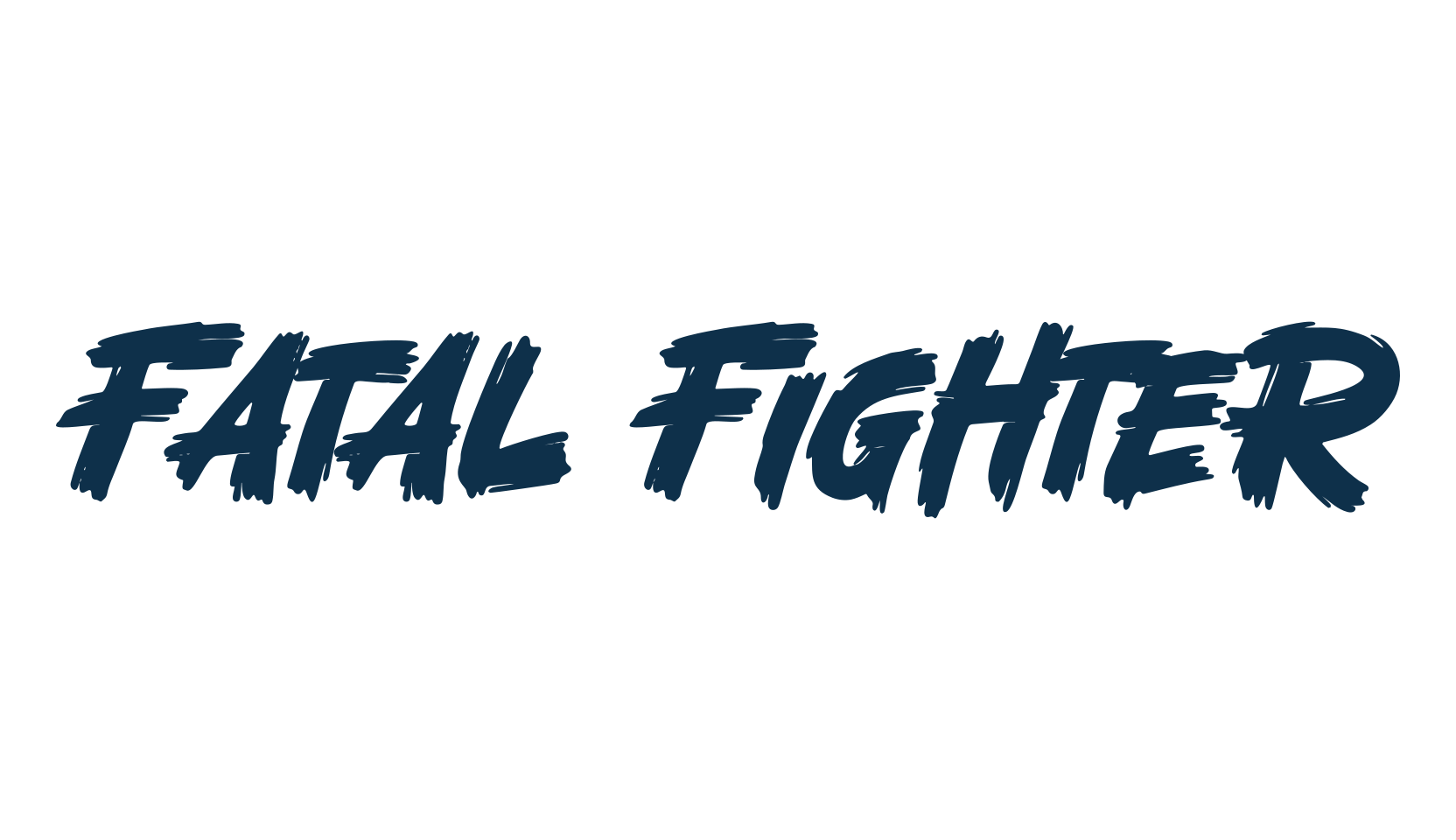 Fatal Fighter, brush font preview