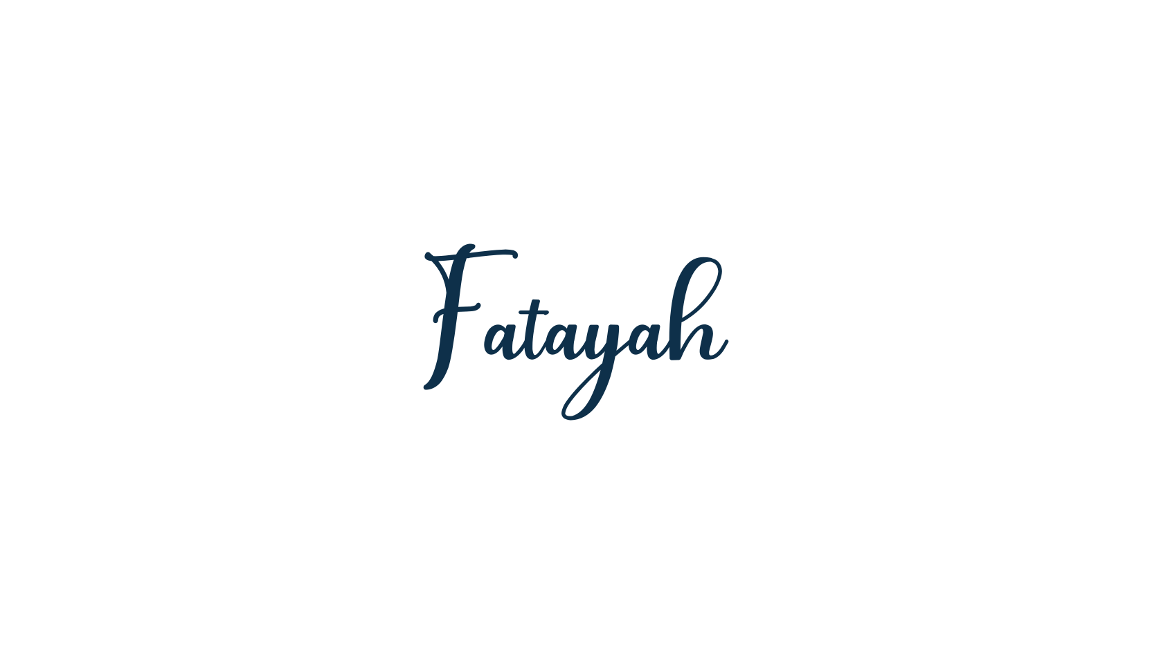 Fatayah, calligraphy font preview