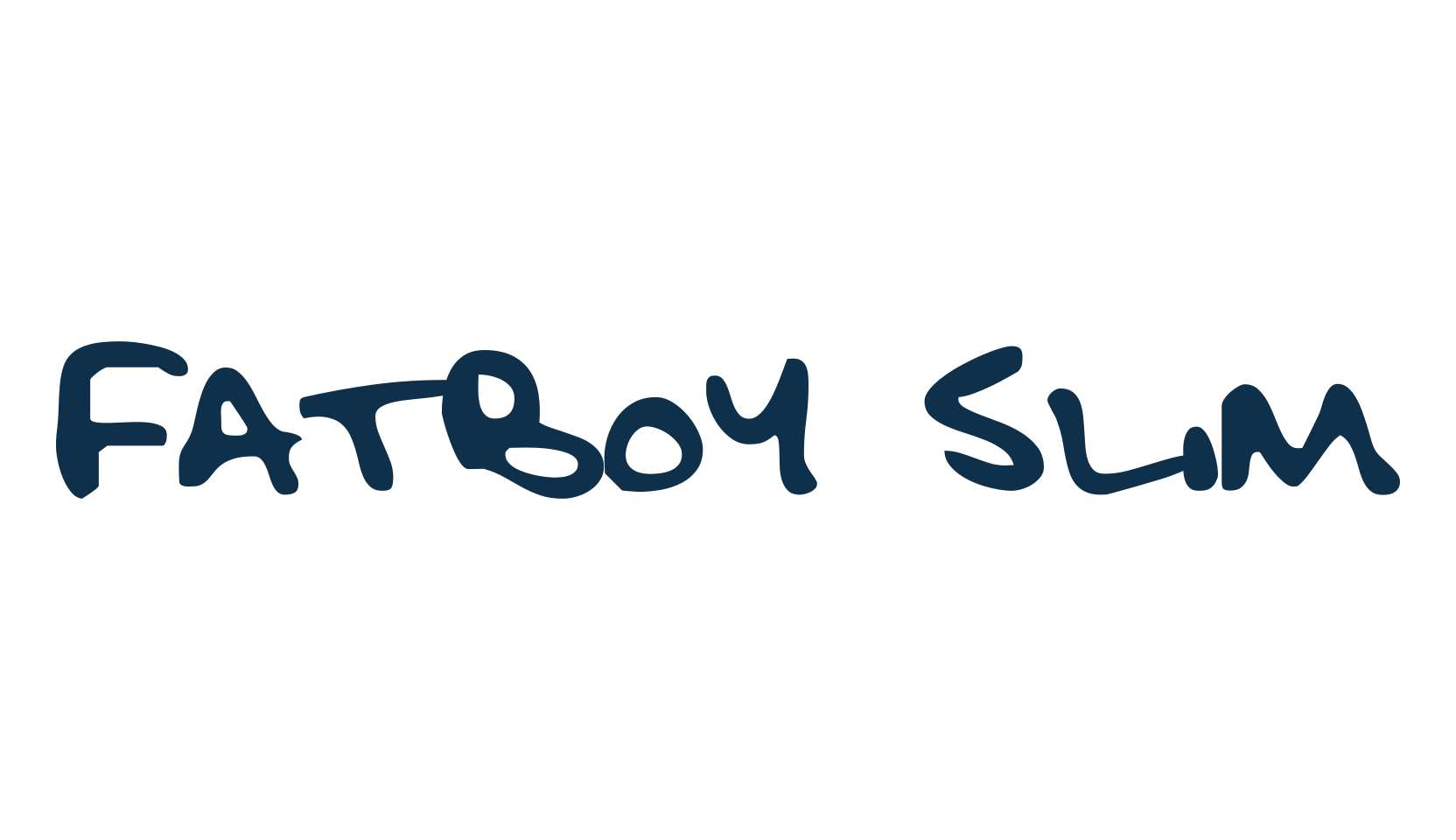 Fatboy Slim, handwriting font preview