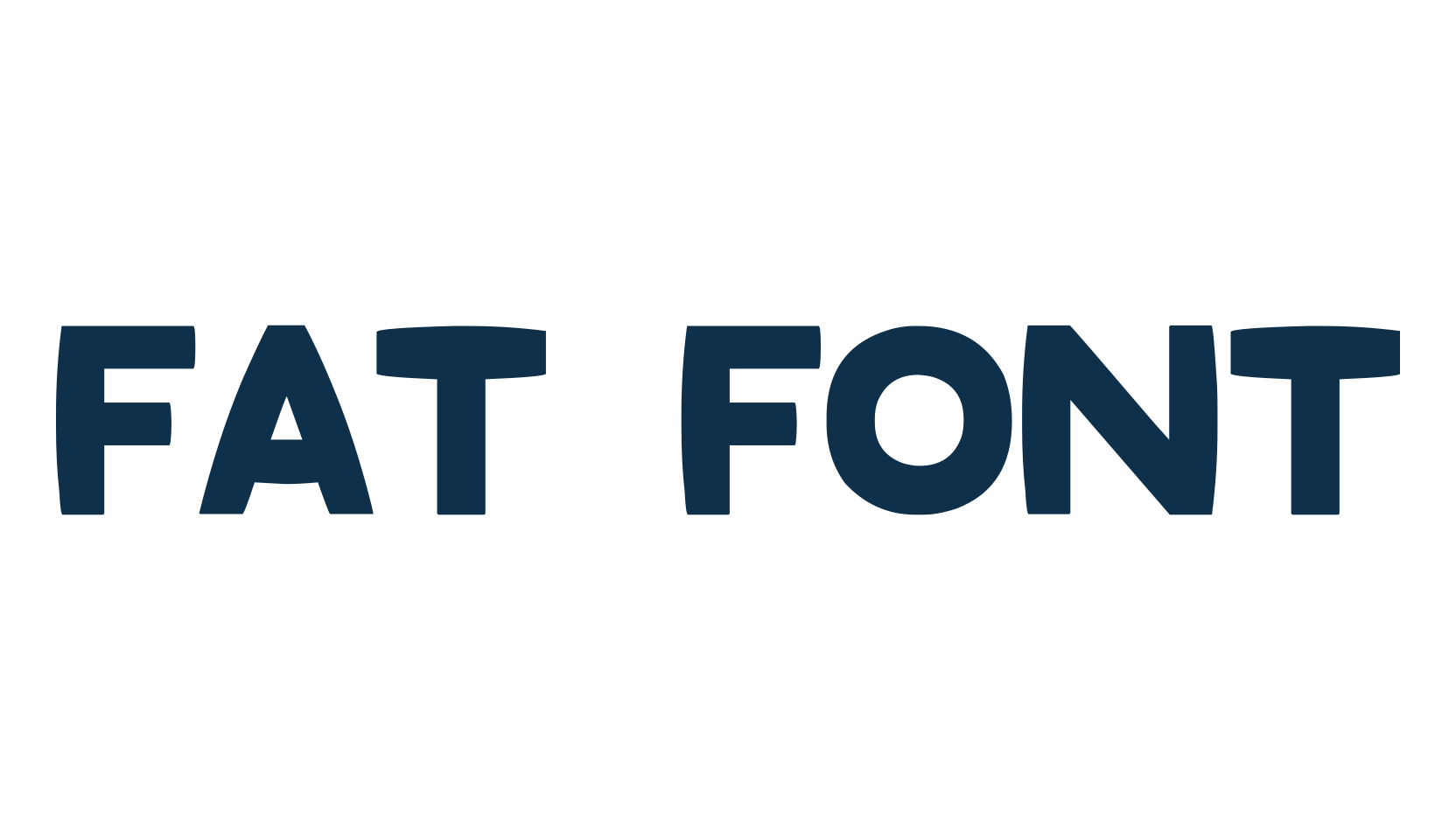 Fat Font, various font preview