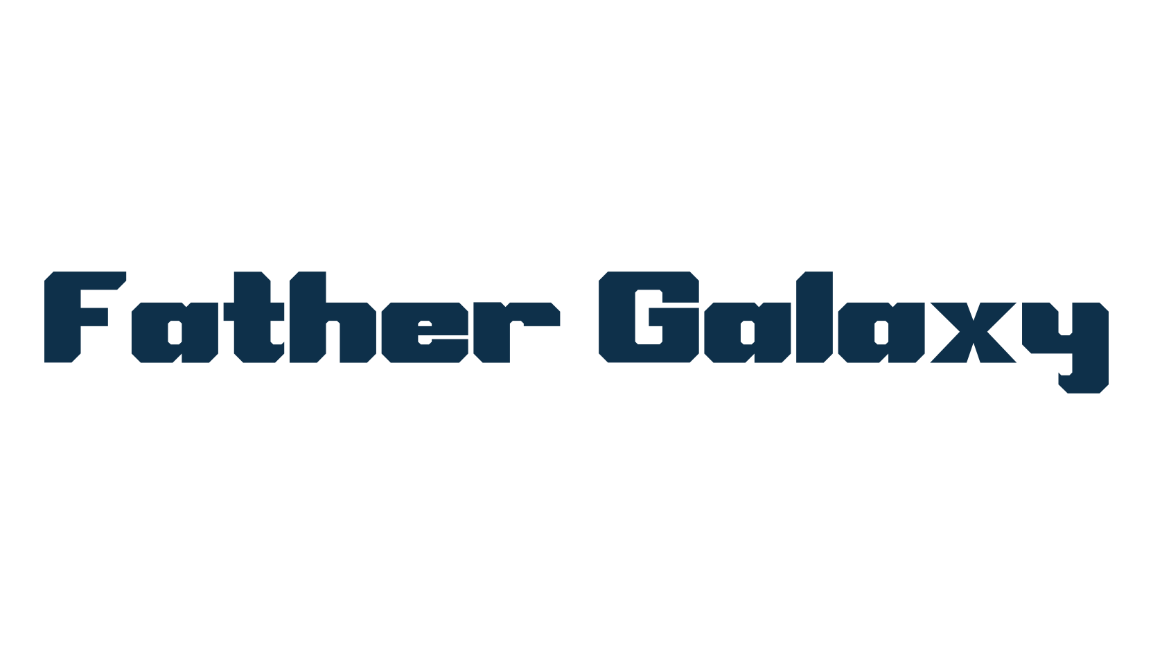 Father Galaxy, techno sci-fi font preview