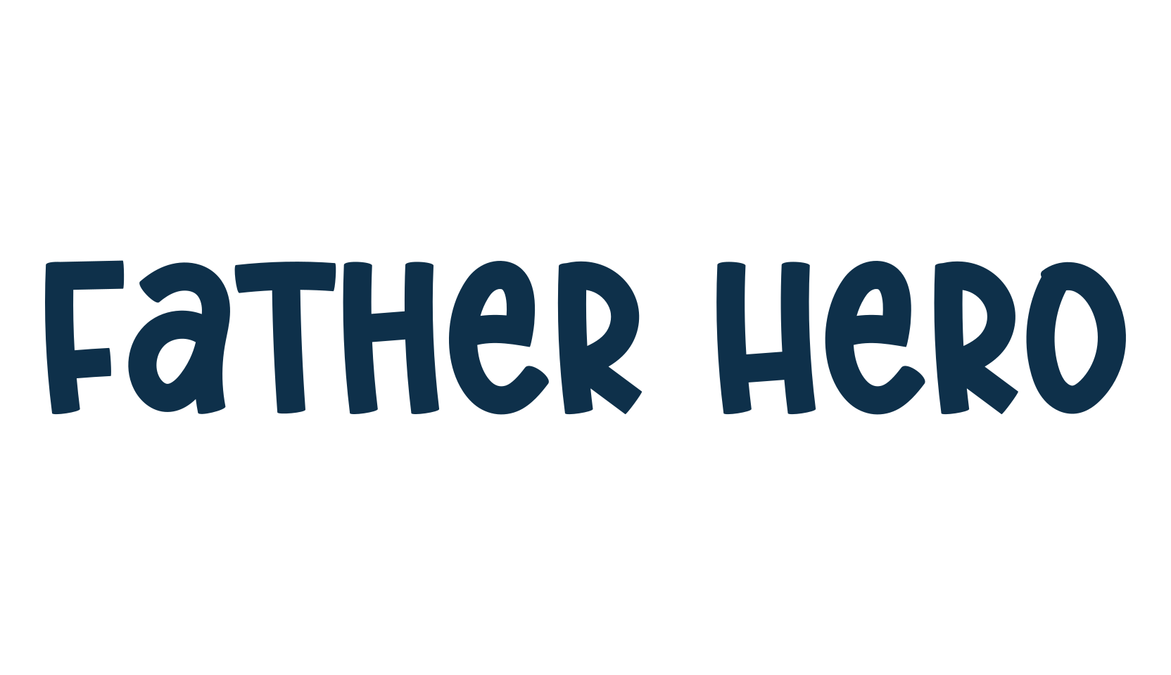 Father Hero, fancy cartoon decorative font preview