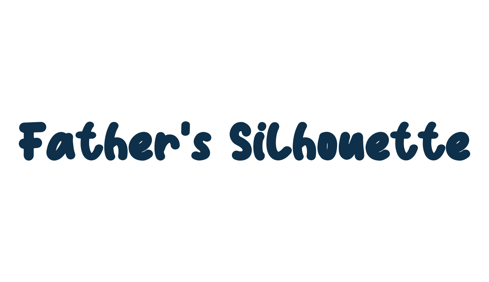 Father's Silhouette, fancy various decorative font preview
