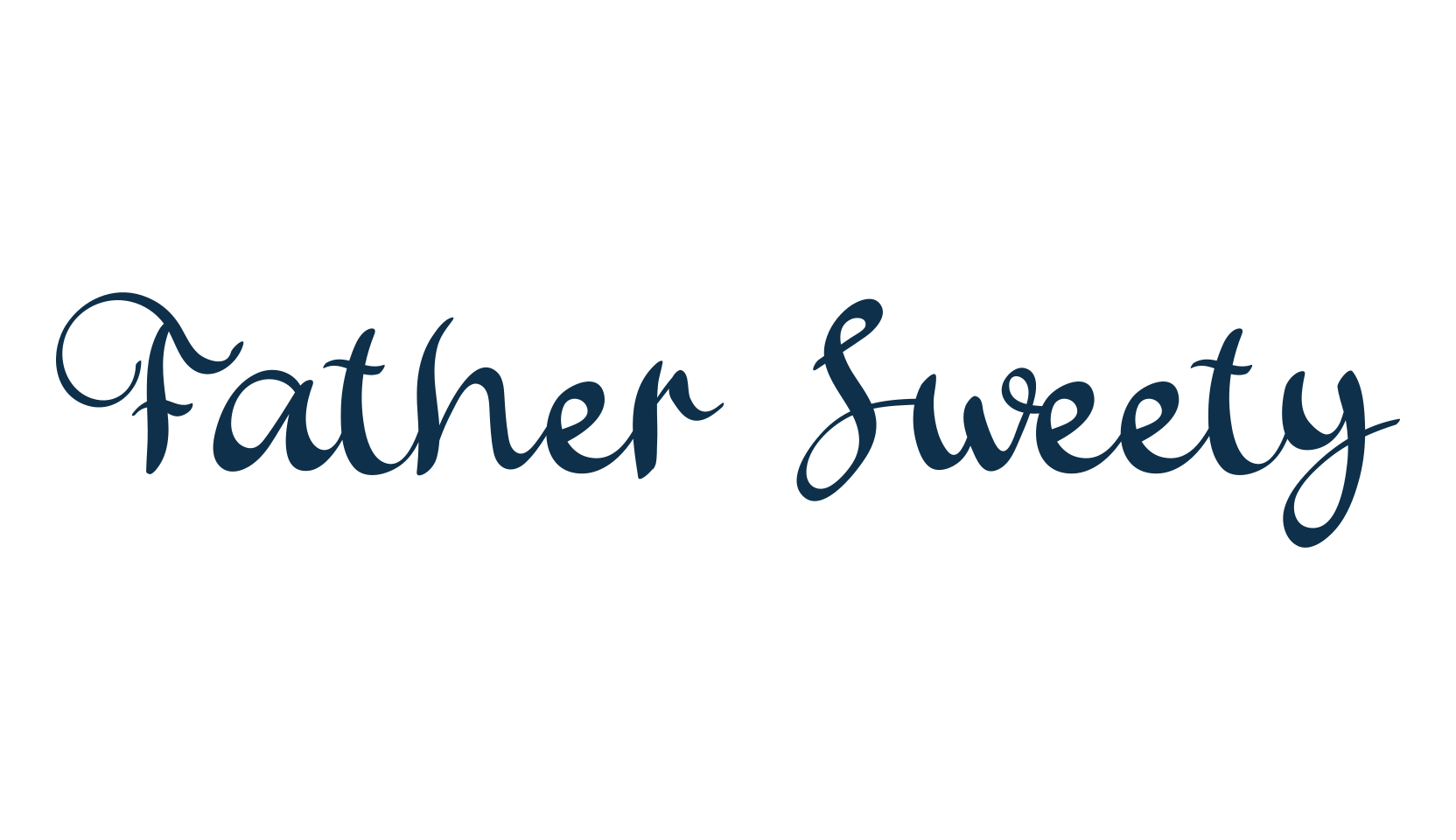 Father Sweety, script calligraphy fancy decorative font preview
