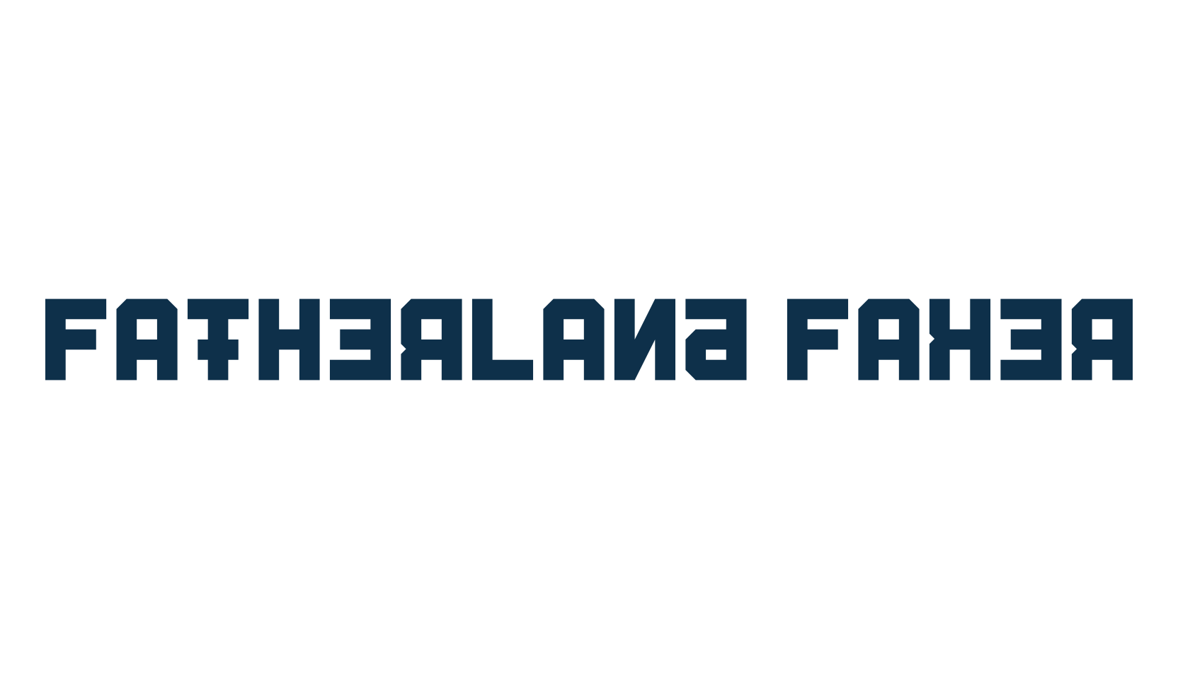 Fatherland Faker, foreign look russian font preview