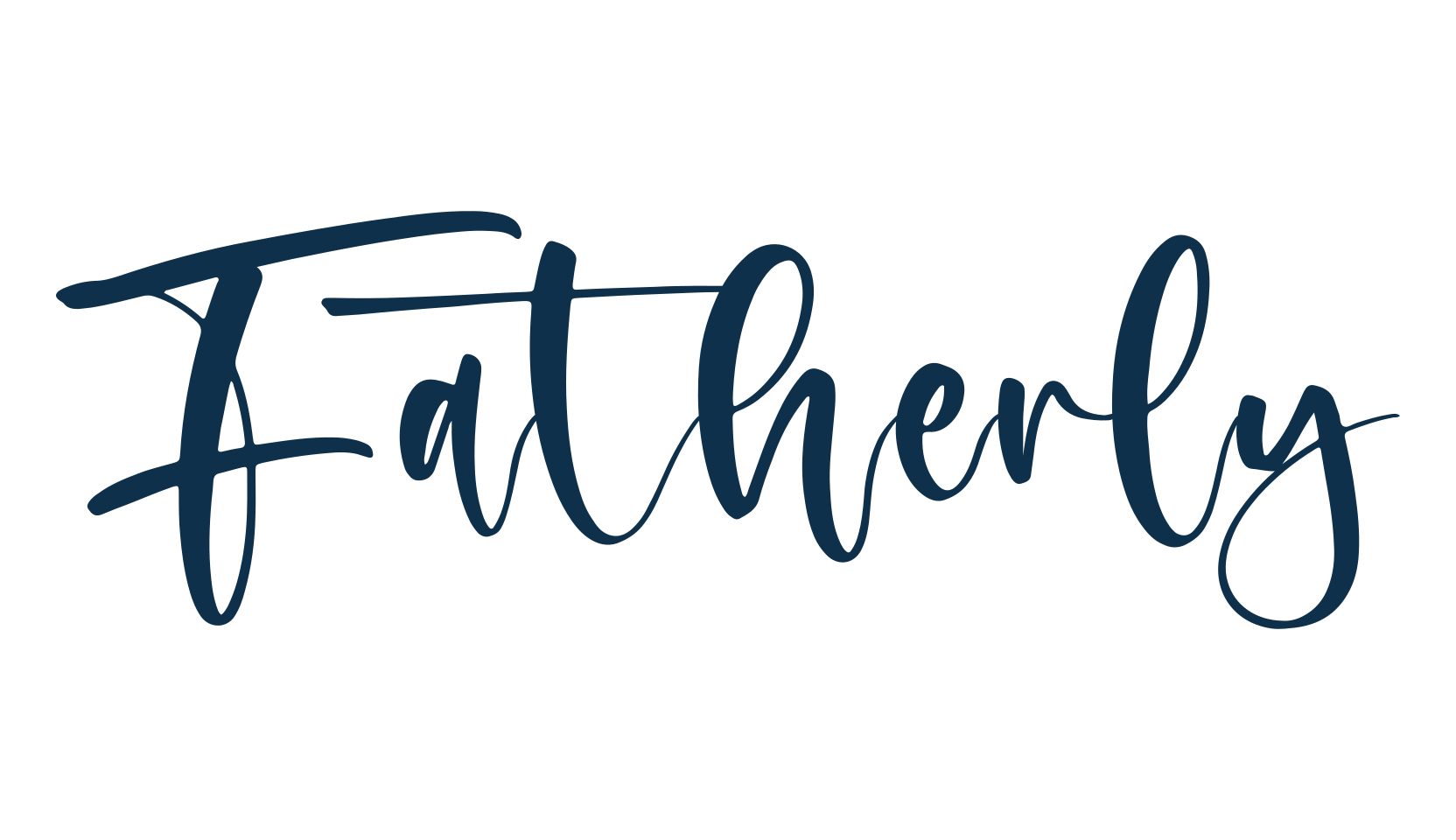 Fatherly, fancy decorative font preview