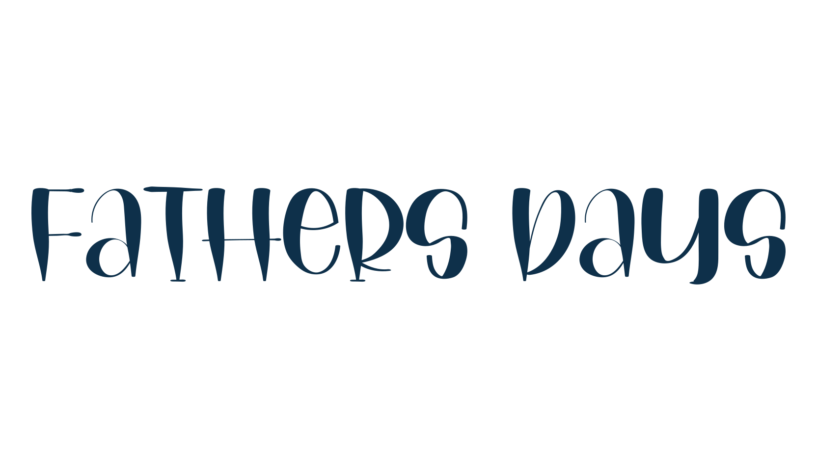 Fathers Days, display market font preview