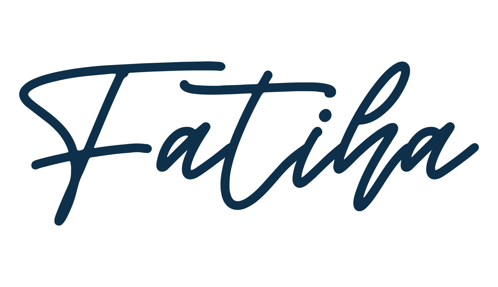 Fatiha, handwriting font preview