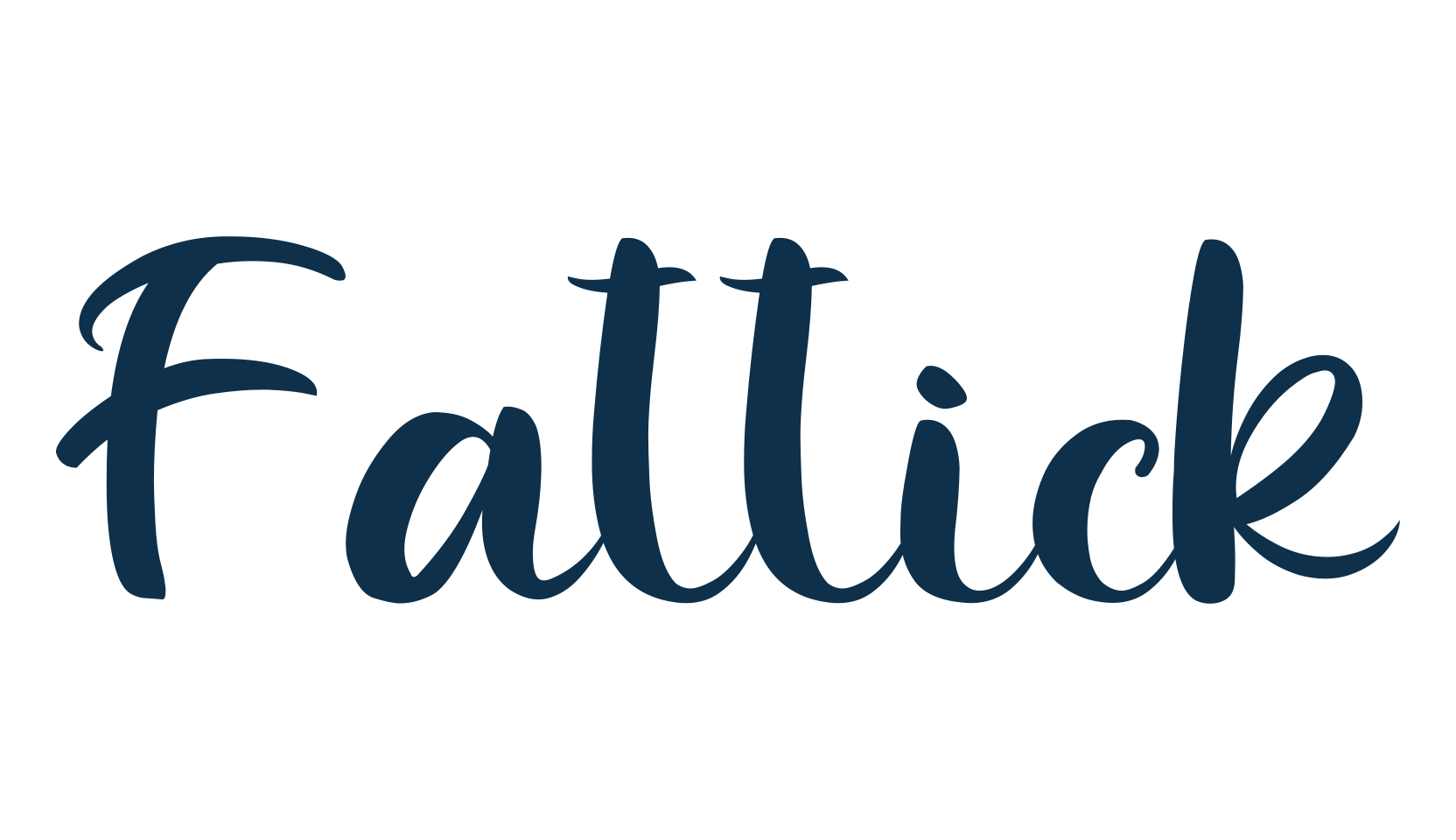 Fattick, fancy decorative font preview