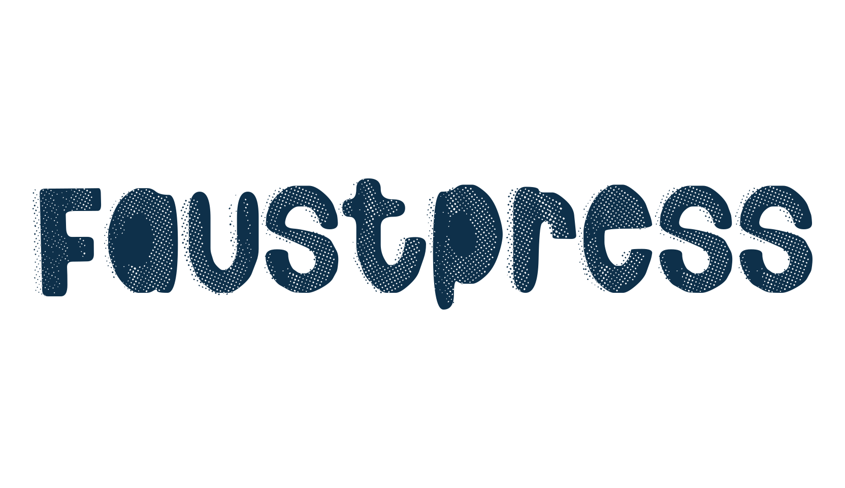Faustpress, eroded font preview