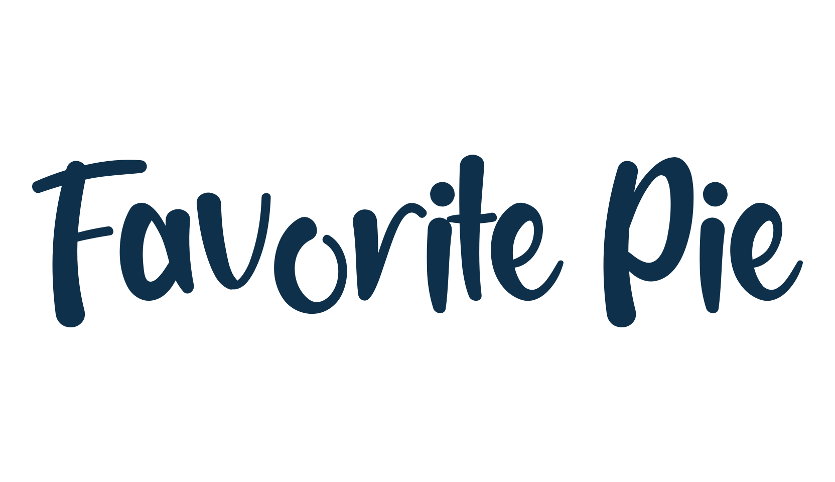 Favorite Pie, fancy decorative font preview