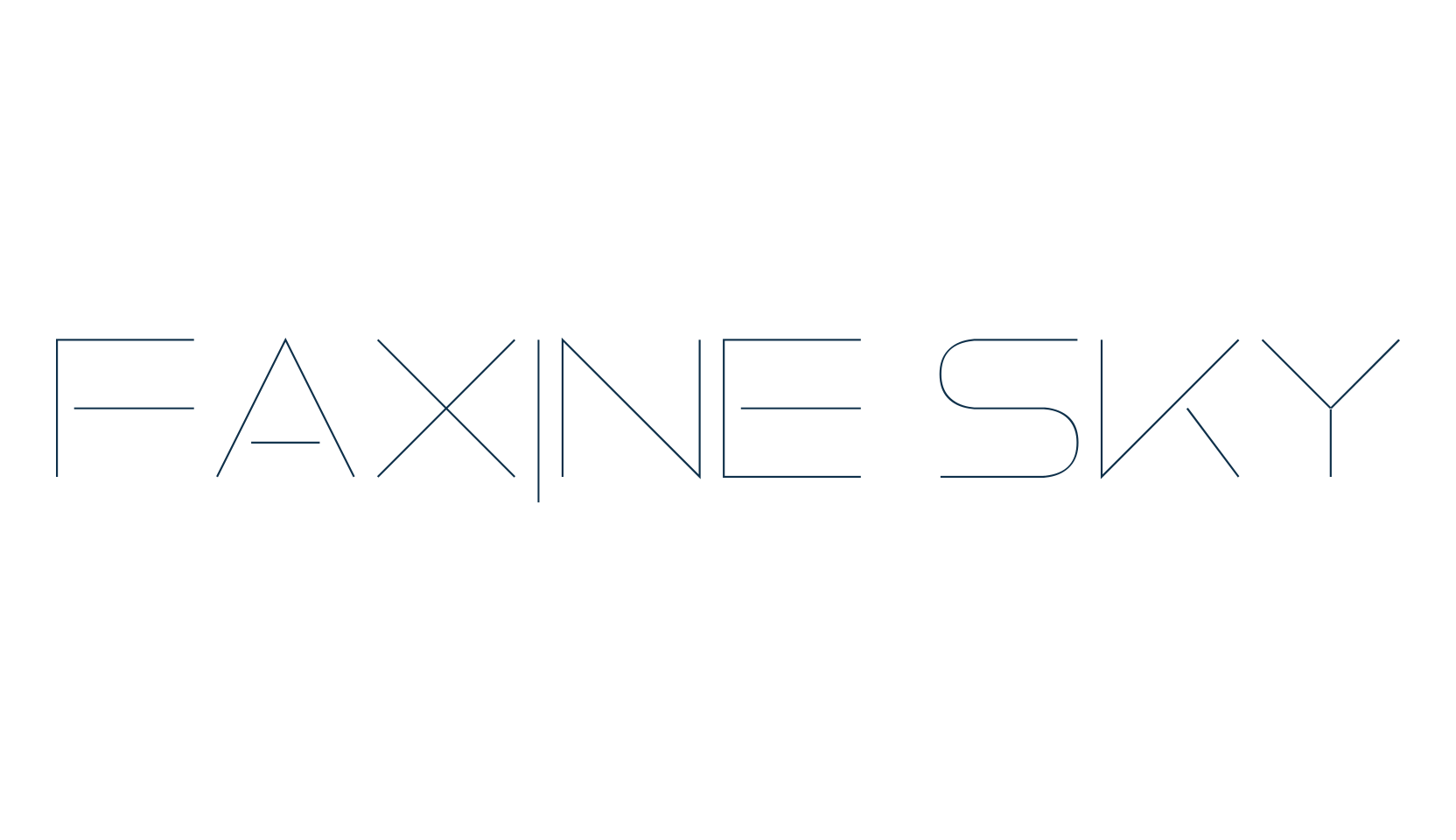 Faxine Sky, fancy various basic font preview