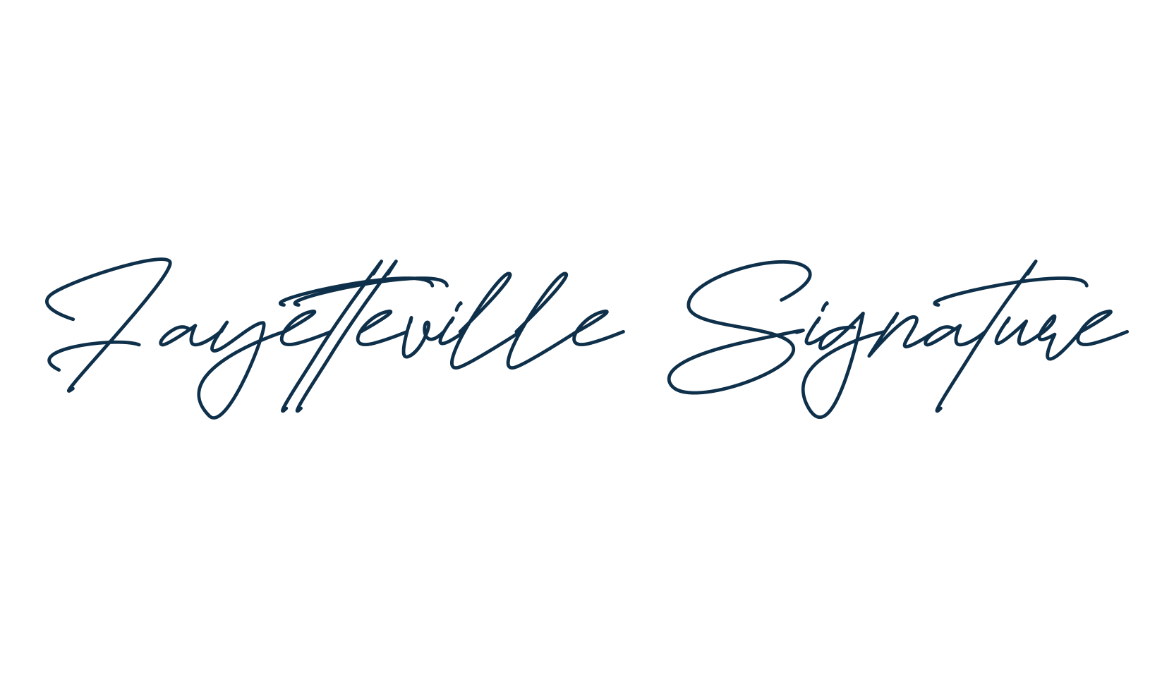Fayetteville Signature, handwriting font preview