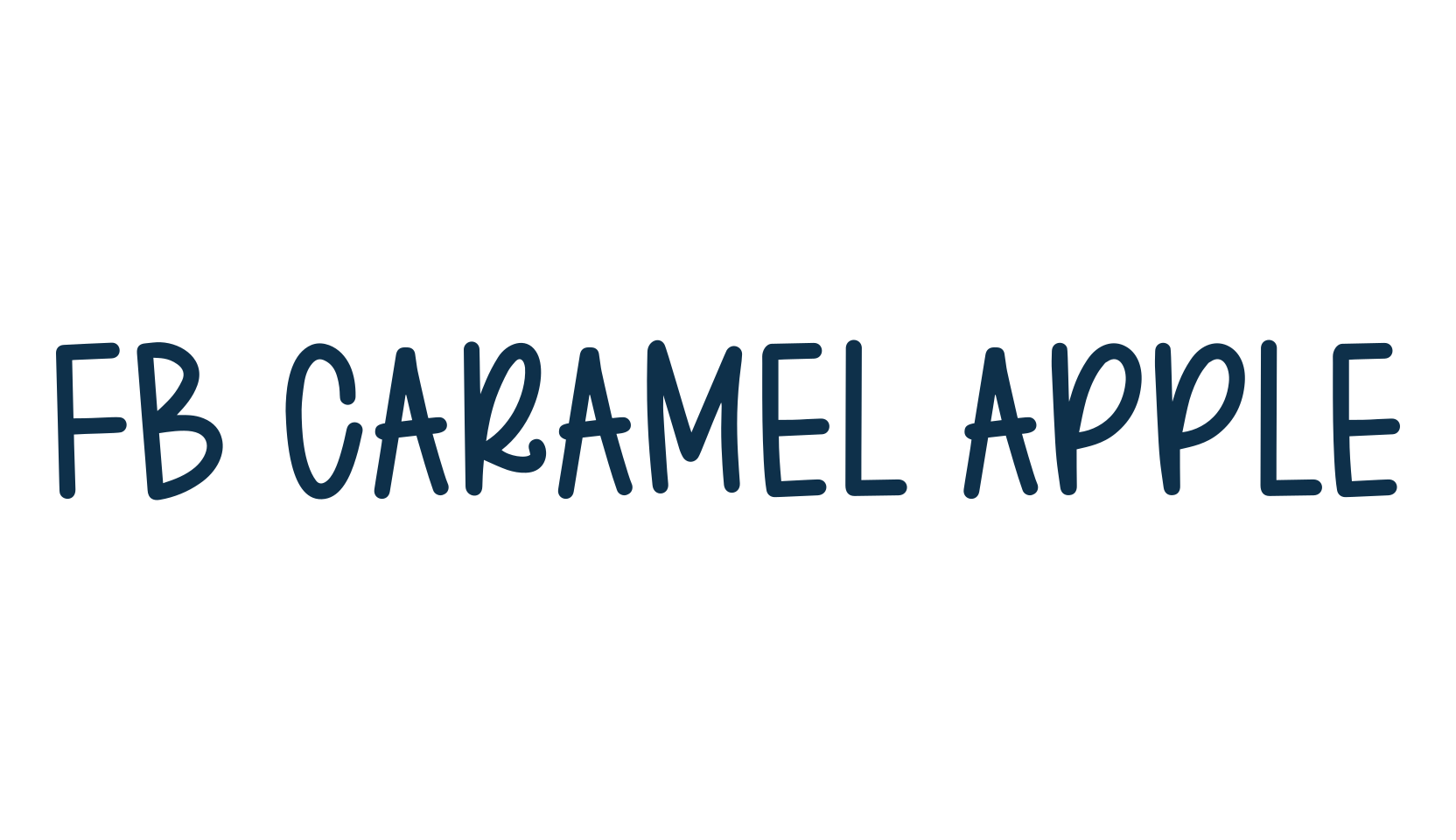 FB Caramel Apple, script handwritten fancy decorative calligraphy font preview