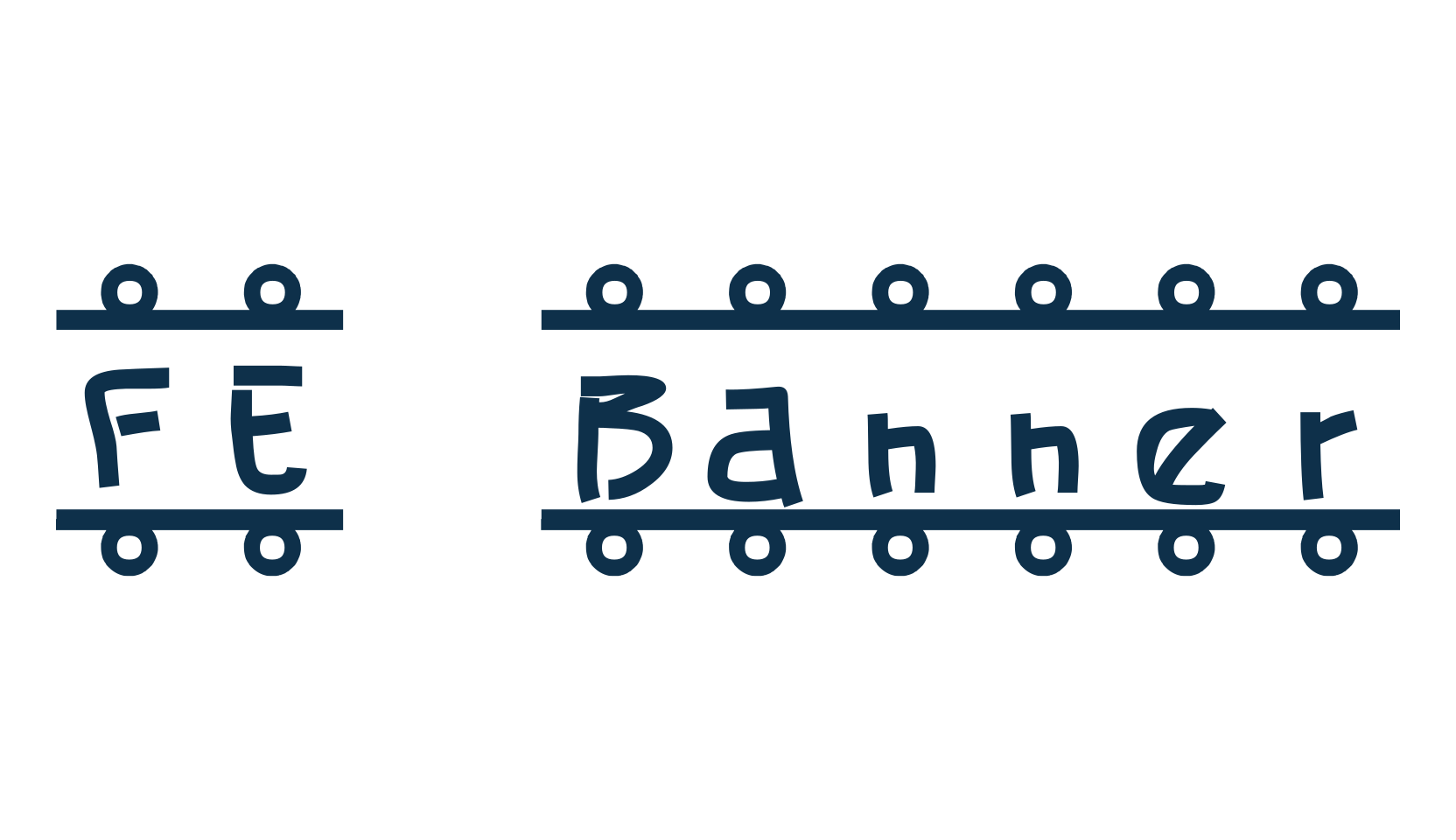 FE Banner, decorative font preview