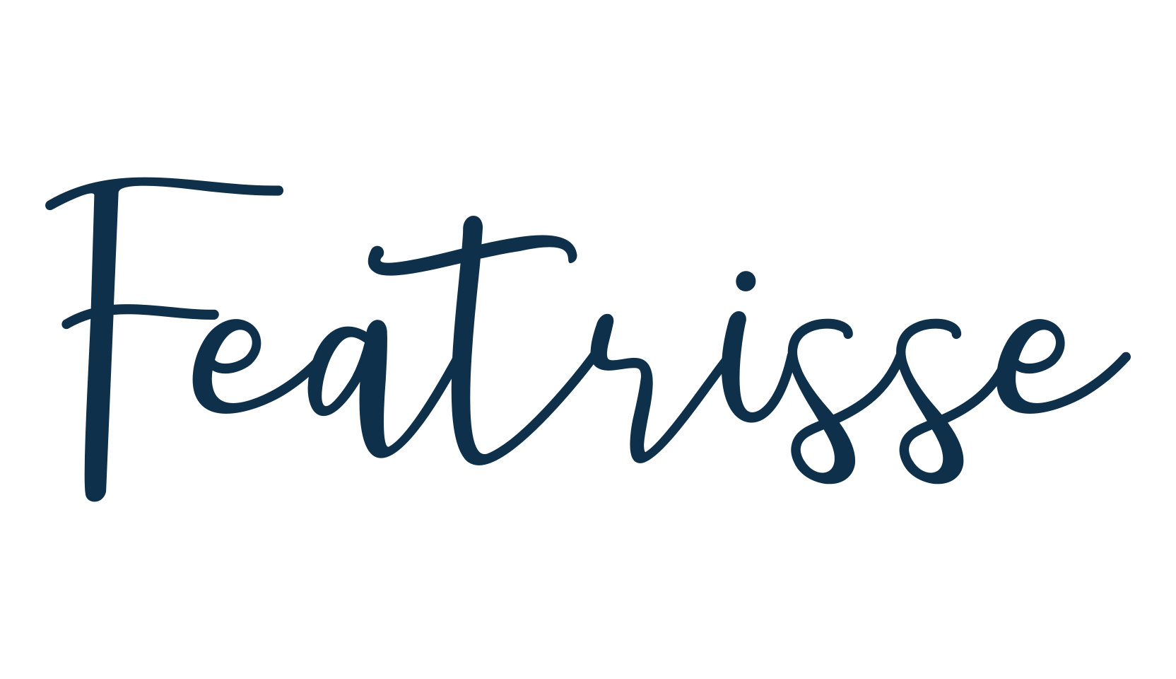 Featrisse, script handwritten fancy decorative calligraphy font preview