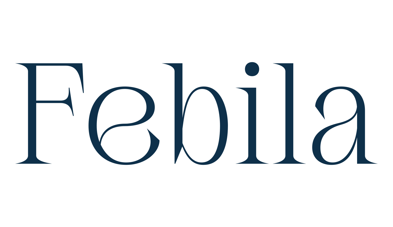 Febila, basic serif font preview
