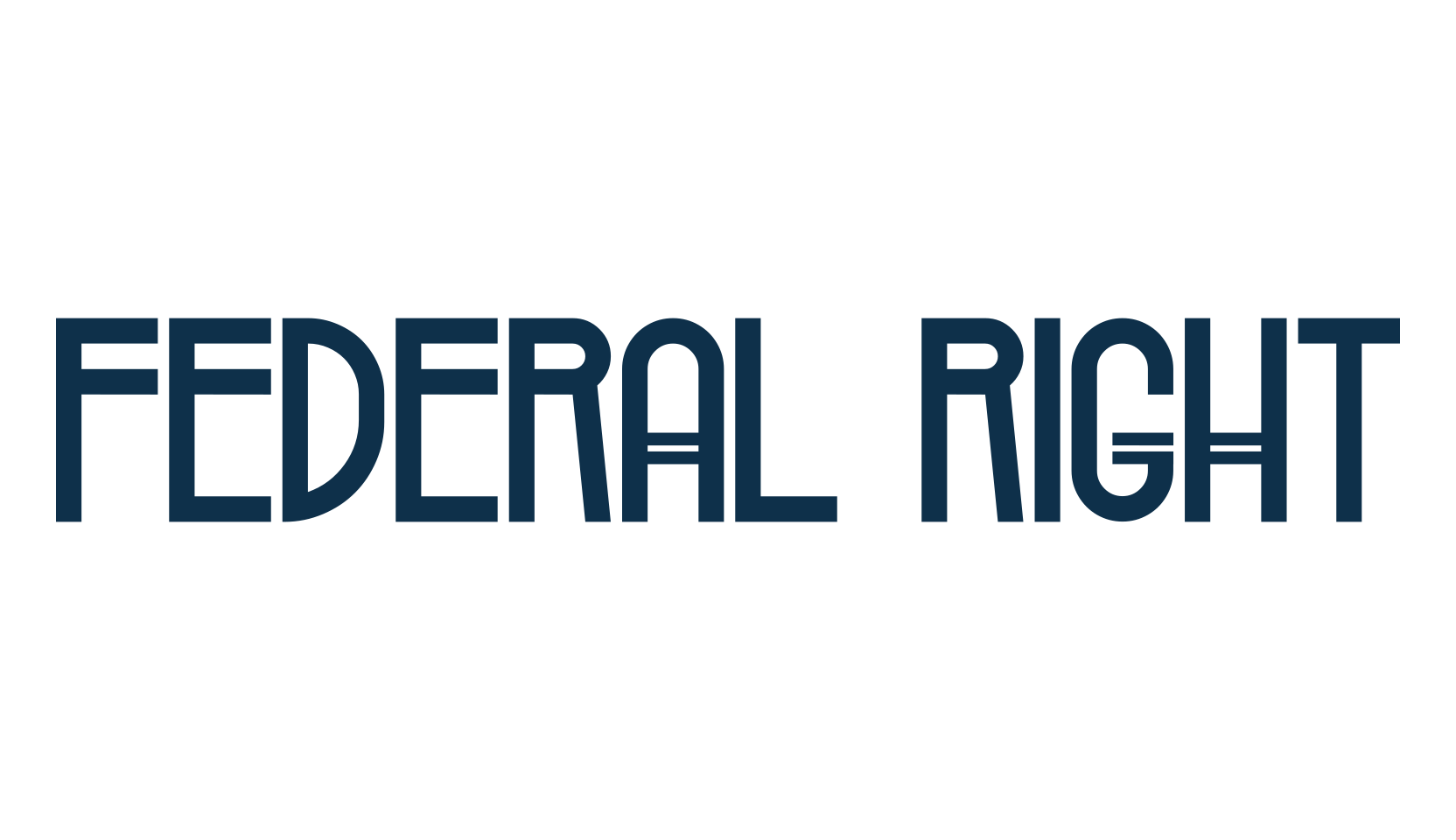 Federal Right, various font preview
