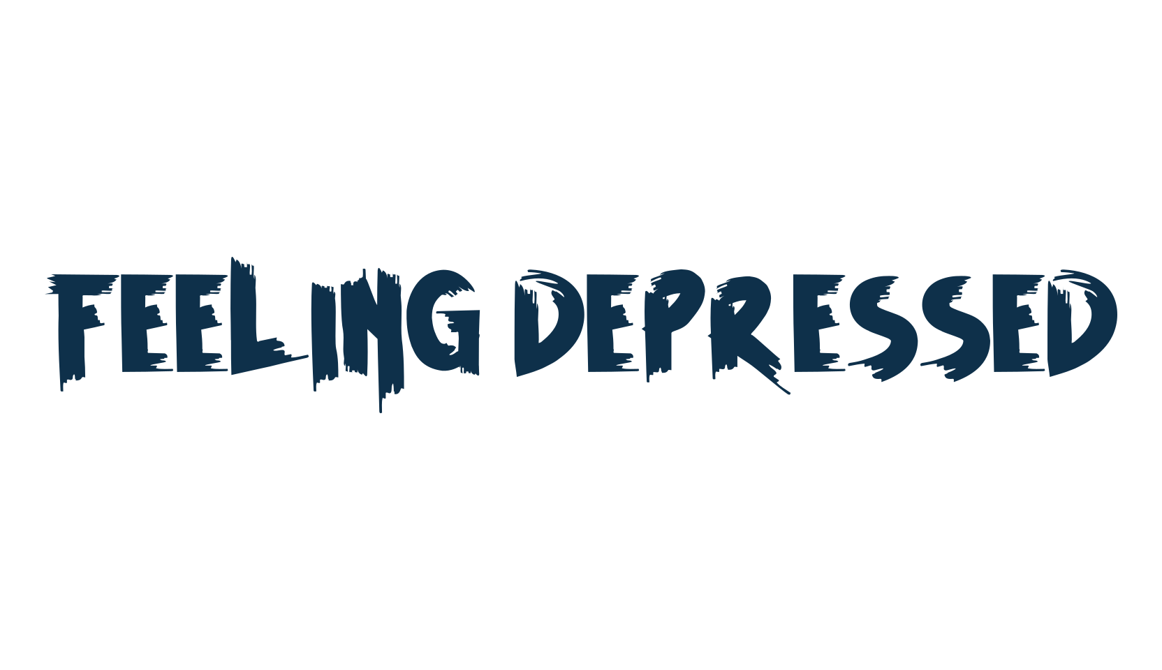 Feeling Depressed, brush font preview