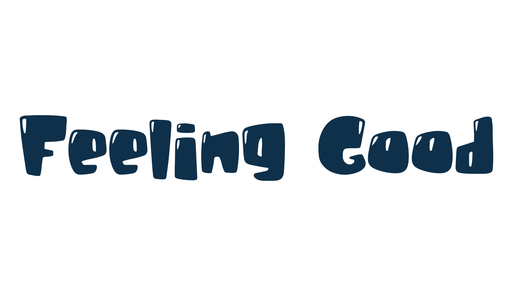 Feeling Good, cartoon font preview