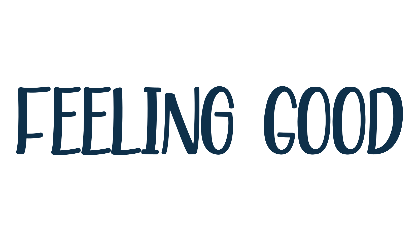 Feeling Good (feeling-good), fancy cartoon decorative font preview