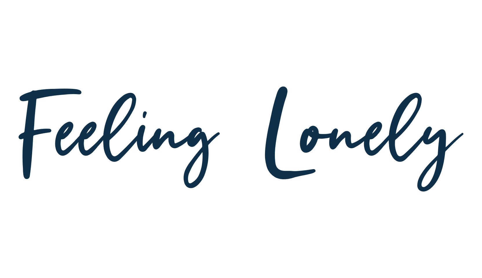 Feeling Lonely, handwriting font preview